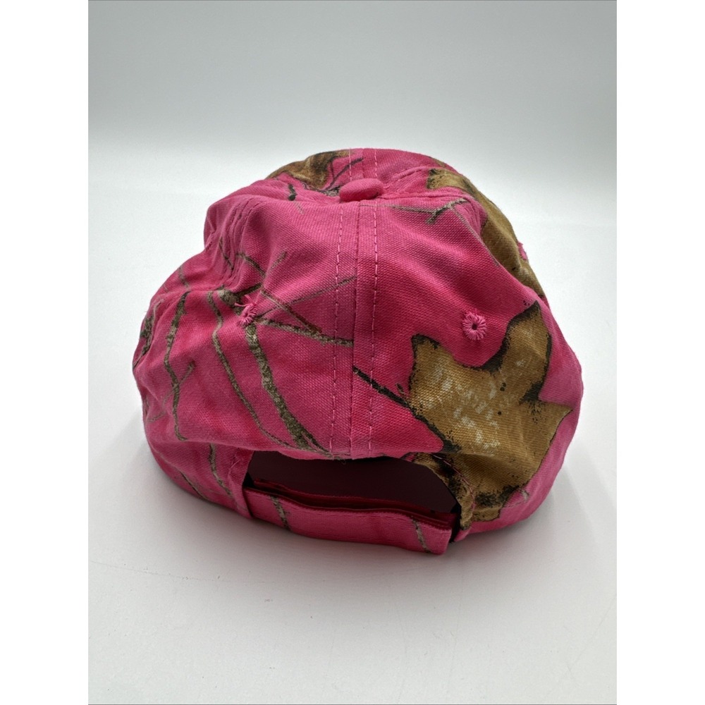 Mossy Oak Pink Camo Baseball Hat Cap Adjustable Embroidered Camouflage Y2K - Picture 3 of 7